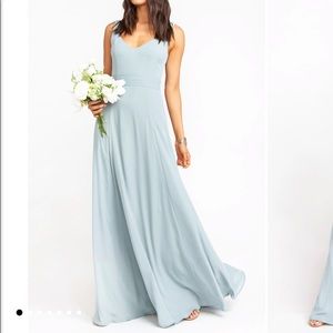 ShowMeYourMumu Silver Sage Crisp Jenn Maxi Dress
